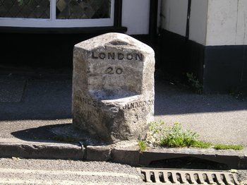 London Road Milestone
